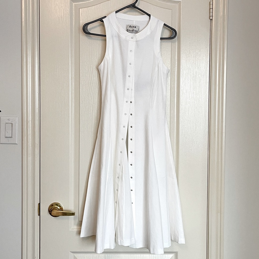 *Brand New* ACNE STUDIO white sleeveless dress